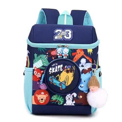 New Cute Cartoon Printed Children's Backpack Lightweight Casual Bag for Babies for Kindergarten Use Small Student Backpack