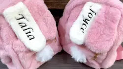2025 Custom Bag Manufacturer pink Custom logo Children Backpack Embroidery Plush Cute Backpack