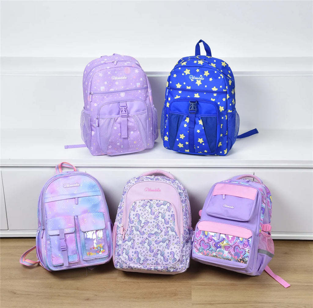 Custom Digital/Silk Screen Printing Kids Casual Book Bag Girl School Student Bagpack Schoolbag Waterproof Backpack School Bags
