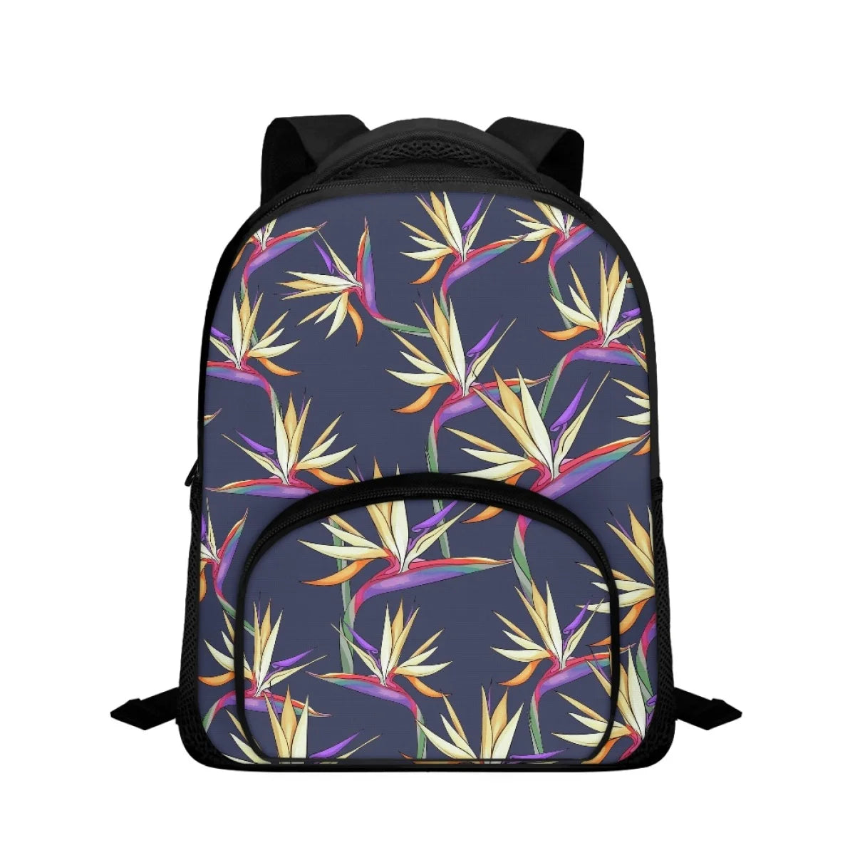 Stylish Elegant Bird Flower Prints High Quality 12 Inch Children's Backpack Print on Demand Custom Waterproof Student Backpack