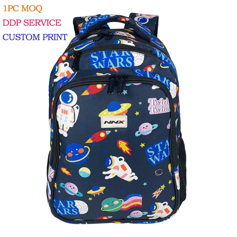 BSCI Factory Custom Big Size Girls School Backpack Unique Design Kids School Low Moq Custom Children Leisure Travel Backpack