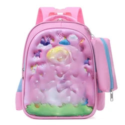 2025 3D Cartoon Printing Kindergarten Student School Backbag Bags for Kids Backpack Rucksack