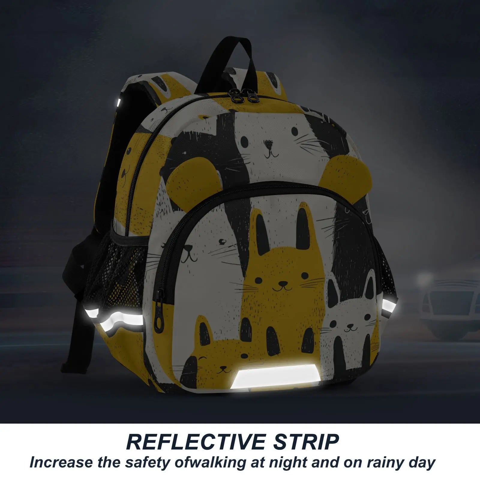 Custom Print Toddler Backpack for Boys Kids Backpack Preschool Kindergarten Child Bookbag Travel Cute Daycare Cats Backpack