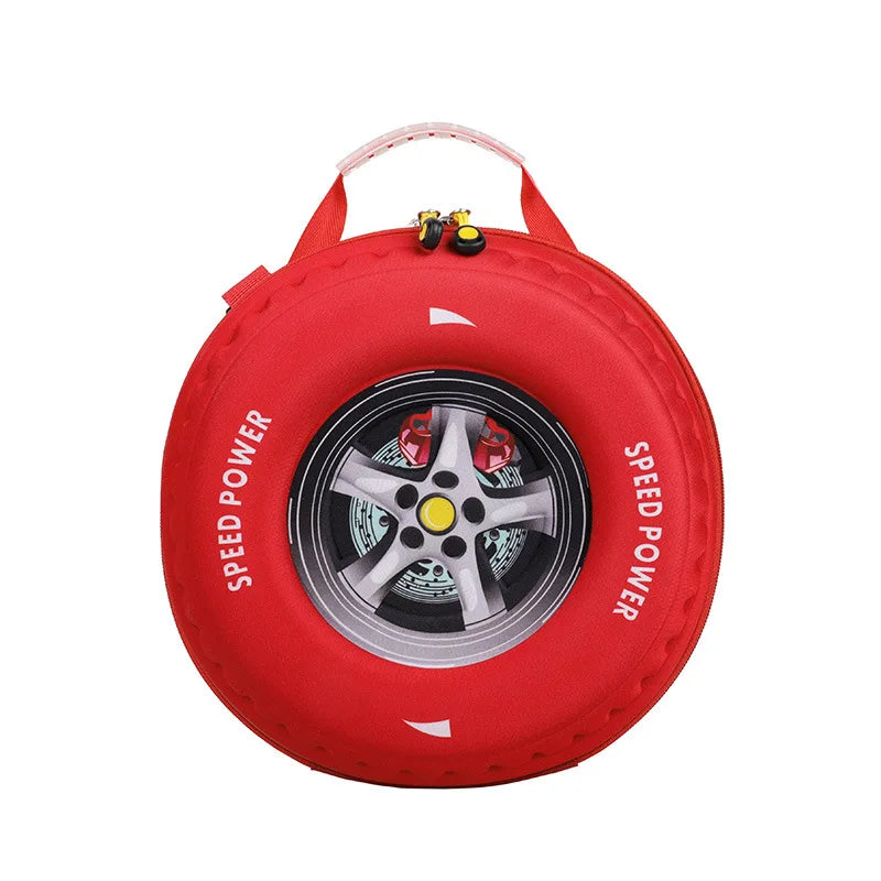 Creative and Personalized Children's Backpack Cartoon Tire Bag 3-5 Years Old Kindergarten Backpack for Boys and Girls Backpack