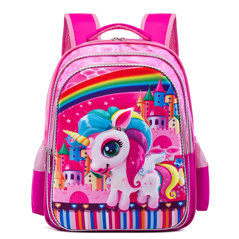 2019 Children Canvas Bag Packs Custom Printed New Design Child Bags Cute School Bag for Girls