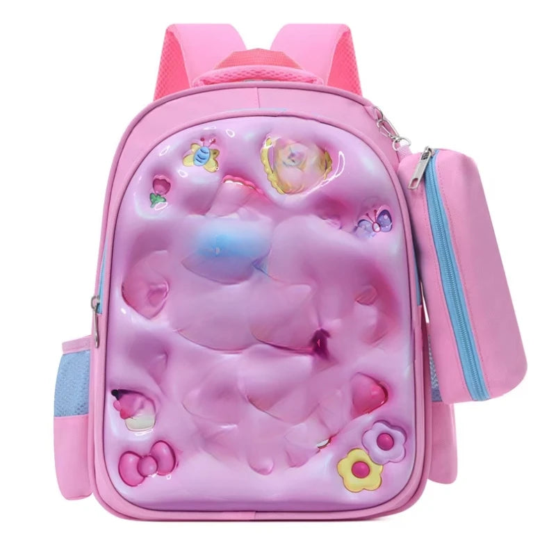 2025 3D Cartoon Printing Kindergarten Student School Backbag Bags for Kids Backpack Rucksack