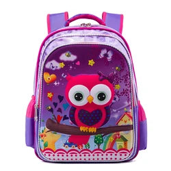 2019 Children Canvas Bag Packs Custom Printed New Design Child Bags Cute School Bag for Girls