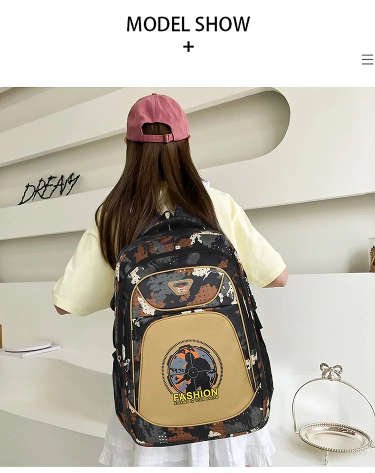 Custom logo Kids Boy Girl School Bags High Quality Fashion Children Colorful Backpack