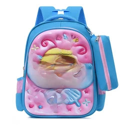 2025 3D Cartoon Printing Kindergarten Student School Backbag Bags for Kids Backpack Rucksack
