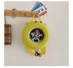 Creative and Personalized Children's Backpack Cartoon Tire Bag 3-5 Years Old Kindergarten Backpack for Boys and Girls Backpack