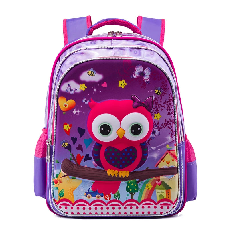 2019 Children Canvas Bag Packs Custom Printed New Design Child Bags Cute School Bag for Girls