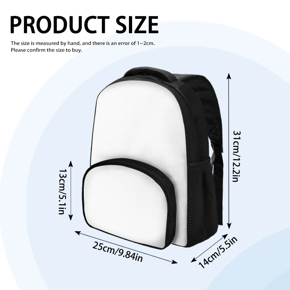 Stylish Elegant Bird Flower Prints High Quality 12 Inch Children's Backpack Print on Demand Custom Waterproof Student Backpack