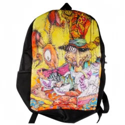 Custom Logo Backpack for Secondary Students Factory OEM ODM Casual Anime School Bag Fashionable Zipper Closure Cartoon Print