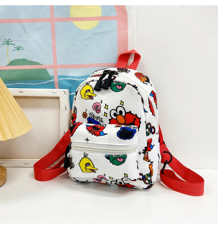 Children Backpack New Fashion Custom cartoon character graffiti print Primary School Bag Kindergarten Backpack for Kids