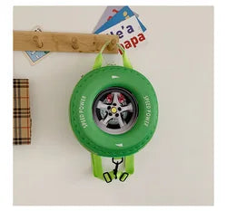 Creative and Personalized Children's Backpack Cartoon Tire Bag 3-5 Years Old Kindergarten Backpack for Boys and Girls Backpack