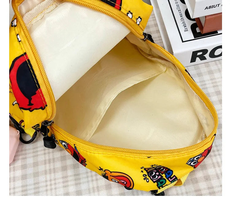 Children Backpack New Fashion Custom cartoon character graffiti print Primary School Bag Kindergarten Backpack for Kids