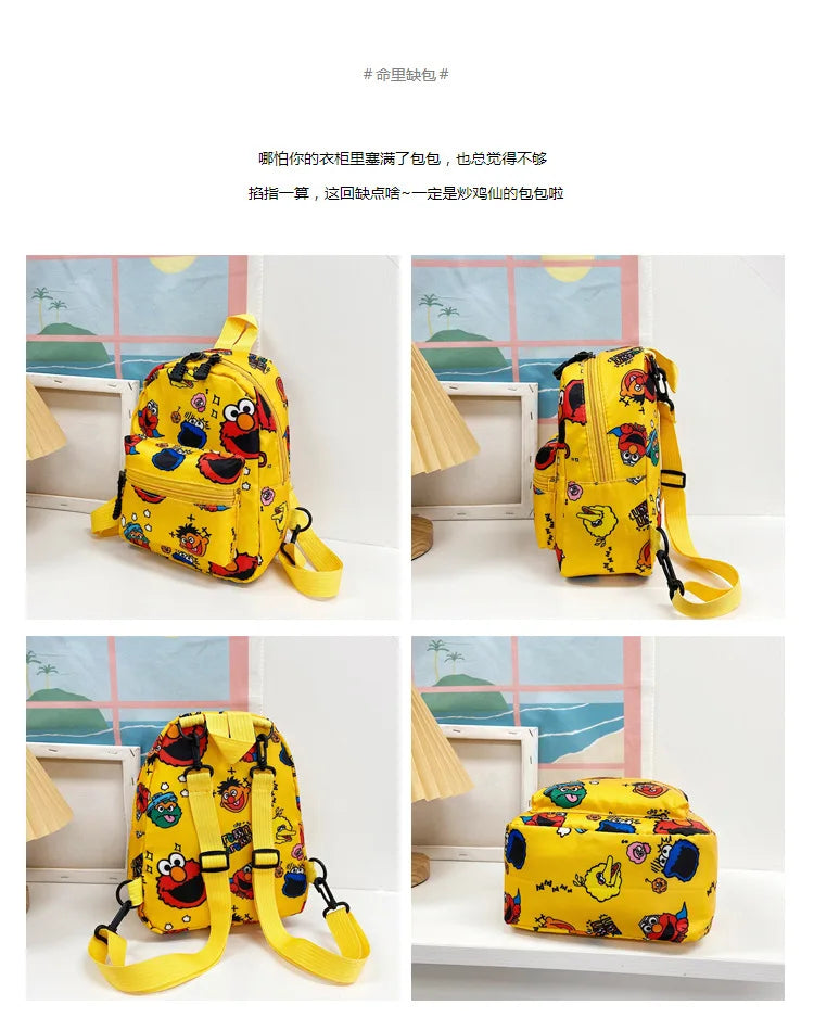 Children Backpack New Fashion Custom cartoon character graffiti print Primary School Bag Kindergarten Backpack for Kids