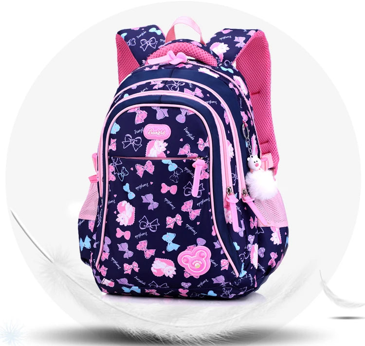 2025 Kawaii Kids Backpack High Quality Beautiful Lovable Butterfly Cartoon Pattern Best Seller for Girls Children's School Bags