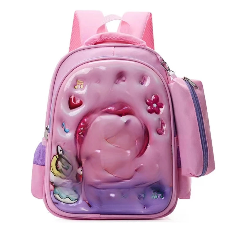 2025 3D Cartoon Printing Kindergarten Student School Backbag Bags for Kids Backpack Rucksack