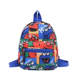 Children Backpack New Fashion Custom cartoon character graffiti print Primary School Bag Kindergarten Backpack for Kids