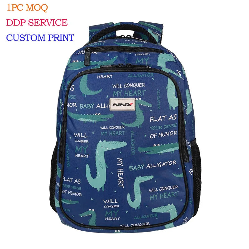 BSCI Factory Custom Big Size Girls School Backpack Unique Design Kids School Low Moq Custom Children Leisure Travel Backpack