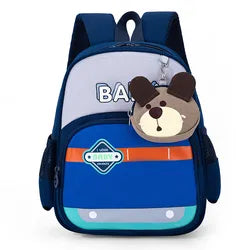 Waterproof 3D Cartoon Printed 2 Sets Backpack Rucksack for Primary School Students and Kids Cute School Bag with Zipper Closure