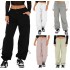 New cargo pants custom women's pants & trousers cargo streetwear fashion solid color loose lace up pant