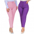 C0408 Hot Selling Summer Office Pants For Women High Waist Slim Fit Solid Casual Trousers Women Suit Pants For Ladies